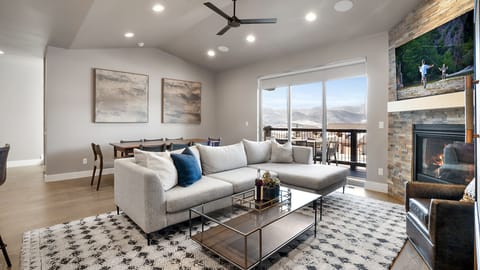 Main floor dining and living area
