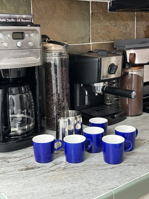 Espresso/ cappuccino maker, drop coffee maker.