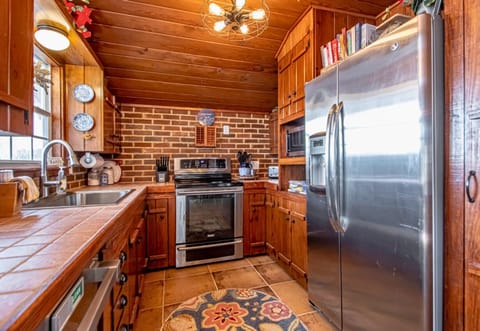 {Kitchen} Vintage Kitchen Updated with Modern Stainless Steel Appliances