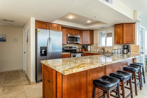 A fully equipped kitchen and plenty of space for your stay.