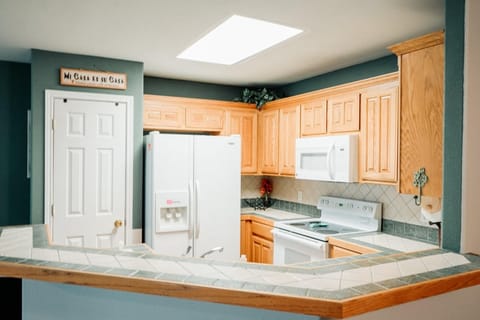 Fully stocked kitchen