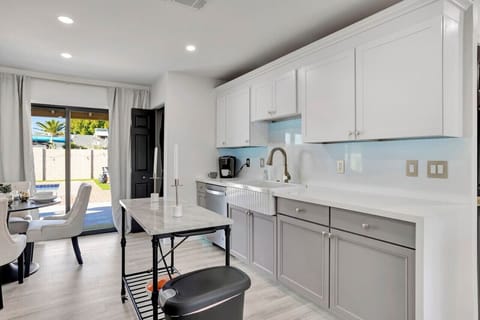 Kitchen and dining area