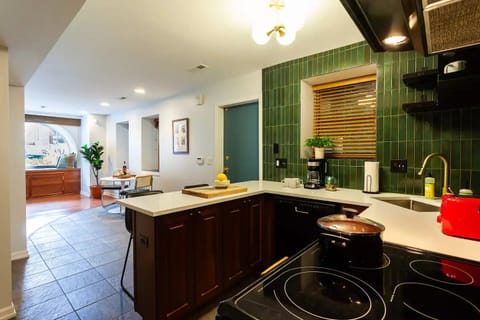 Complimentary coffee bar with sugar and creamer 