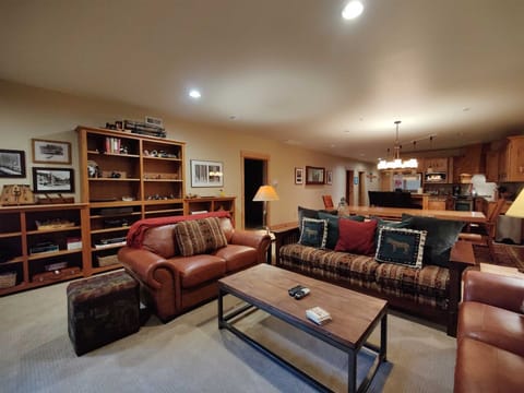 Living Room with Gas Fireplace and Flat Screen TV