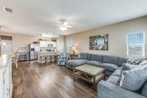 Welcome to Hammonds Reef - An open concept living, dining and kitchen space with inviting features and new furniture