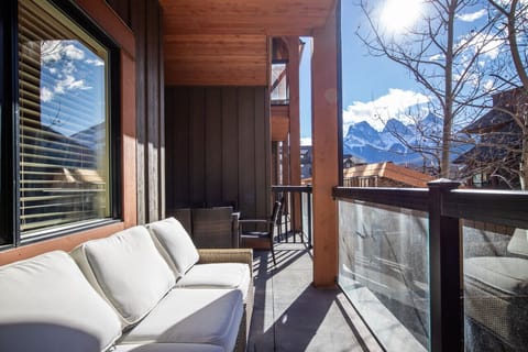 Balcony with mountain views