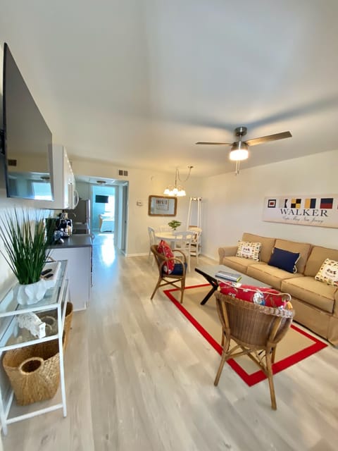 Living area with new flooring