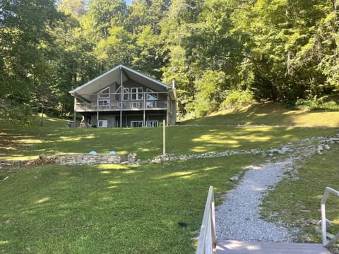 View of the house from the dock. 