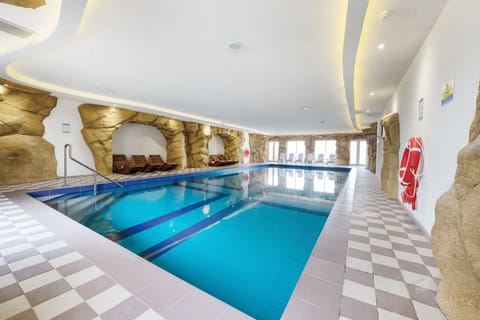Heated Indoor Full Size Private Pool with surround sound system