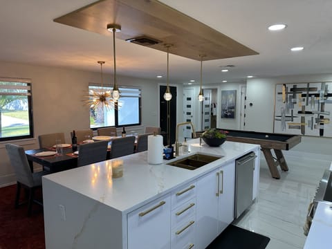 Gourmet kitchen - fully stocked with everything you need for home cooking.