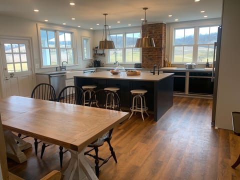 Extra large kitchen with views as you cook