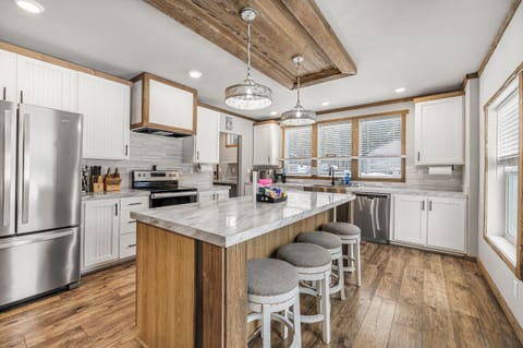 Fully stocked kitchen