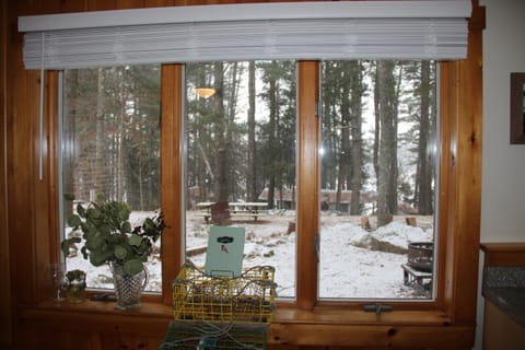 A beautiful Maine winter day from inside the house