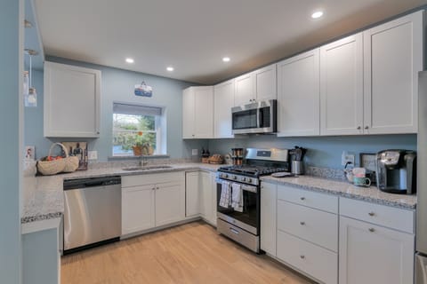 Fully stocked kitchen