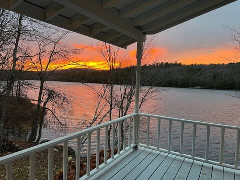 Fantasic sunsets every evening from the front porch, the bedrooms, the dock and the back yard