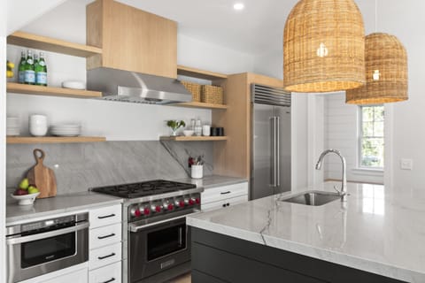 Fully-stocked chef's kitchen