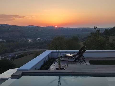 Sunrise from the pool terrace