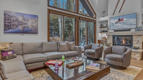 Great Room, Main Level - Seating area with large windows
