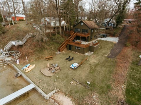 Large outdoor area with direct water access