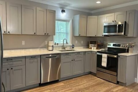 Kitchen with Dishwasher, Microwave, Oven