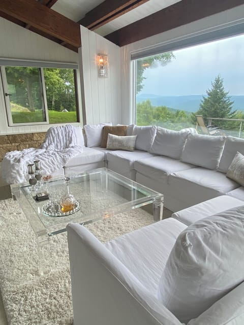 Living room with Tv and gas fireplace
