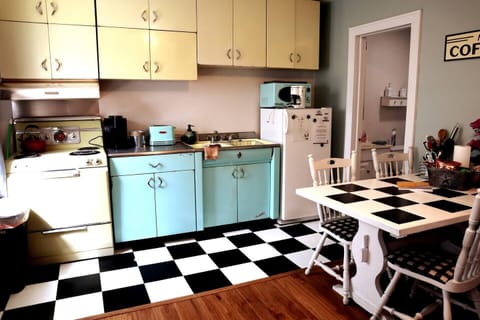 Gorgeous authentic 50s kitchen we restored. Original to property ! 