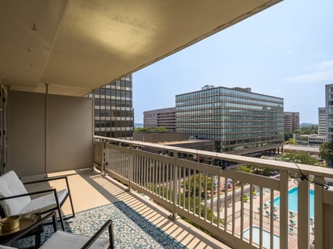 You’ll enjoy sipping your morning coffee or evening drinks on this private balcony, where you can relax and take in the fresh air.