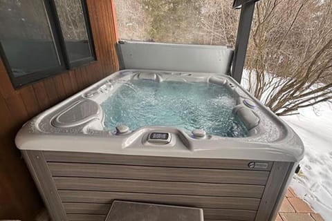 Relax in the hot tub