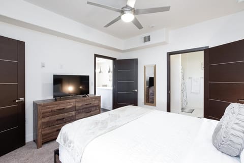 Continue your favorite shows/movie in the comfort of your primary bedroom.