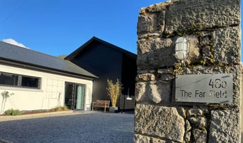 private walled garden with parking