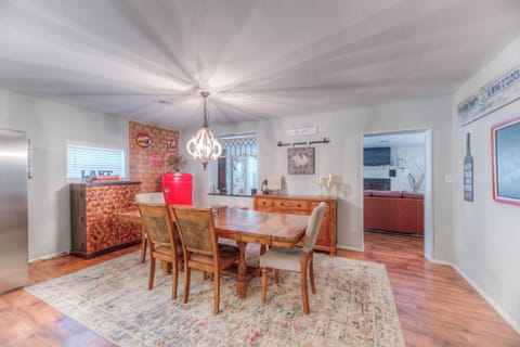 Large dining room with comfortable seats