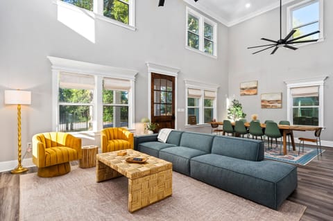 Sink into our extra-large sofa and cozy armchairs after a day exploring Gulfport