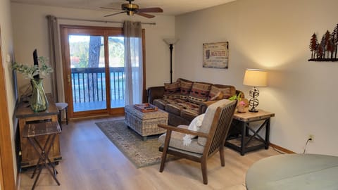Living room, access to deck