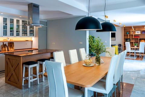 Kitchen and dining area