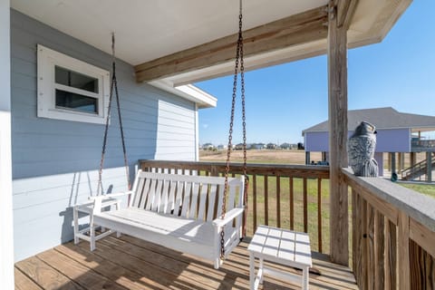 Lounge on the spacious covered deck
