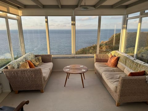 The sunroom – for day and night-time watching of seas, skies, stars and ships