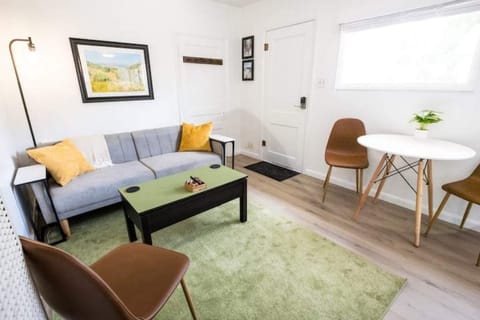 Living room and dining area