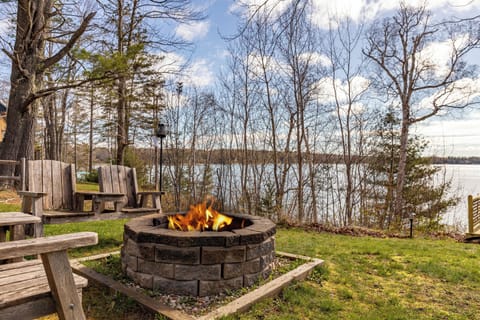 We provide complimentary start up firewood with fire starting materials.