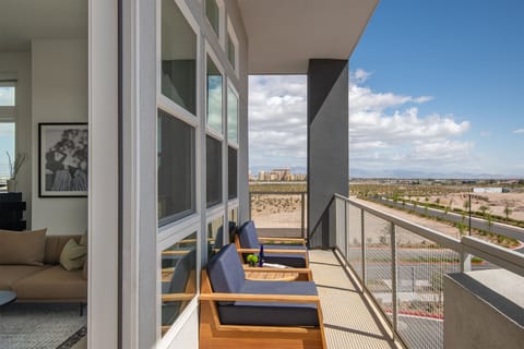 Private balcony, with outdoor furniture