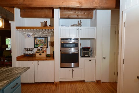 Hosting a cocktail party or cooking a large family dinner.  The kitchen is fully equipt for all your needs.