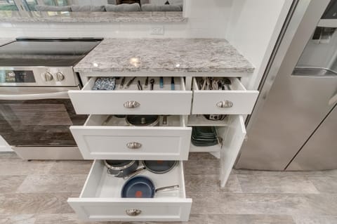 All the things you may need during your stay are within your arms reach.