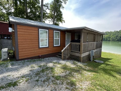 Outside from the front of the Cabin