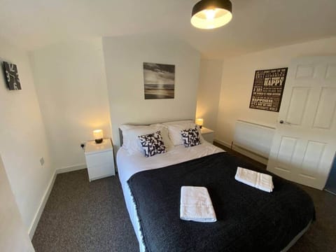 Master bedroom with King Size bed.