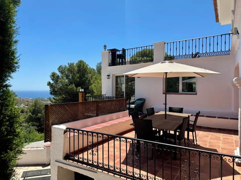 Apartment - Terrace and Seating/Dining  Area with Pool, Sea and Mountain Views