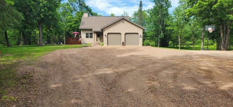 Driveway with plenty of parking for trucks, trailers, ATV's or snowmobiles.