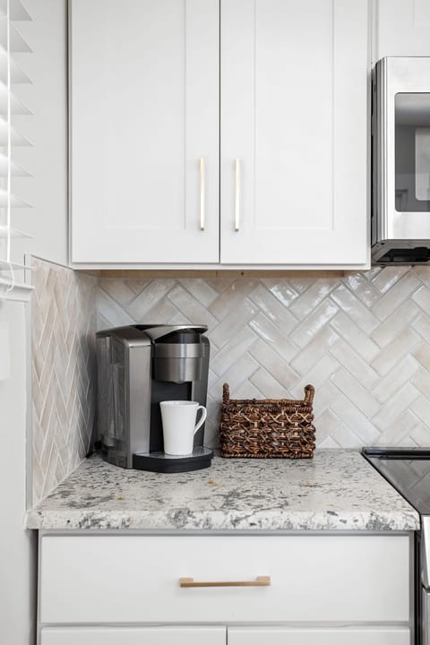 Keurig coffee available to guests.