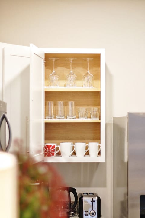 Crate&Barrel cups and glasses.