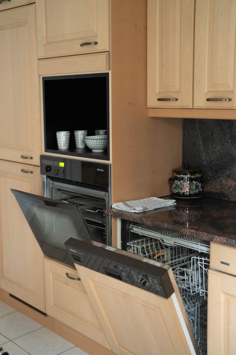 Backofen, Abwaschmaschine, Kühlschrank, Kochplatten, alles da!