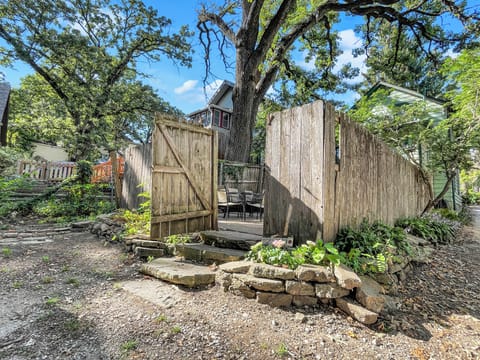 Fenced in patio area - accessible from the parking spot behind the house