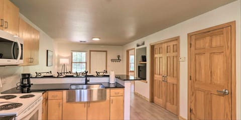 open living and kitchen area